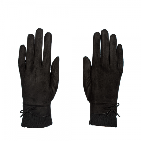 Дамски ръкавици Filia черен цвят, 3 - Kalapod.bg